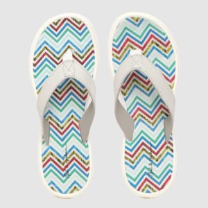 Mast & Harbour Women Chevron Print Thong Flip-Flops