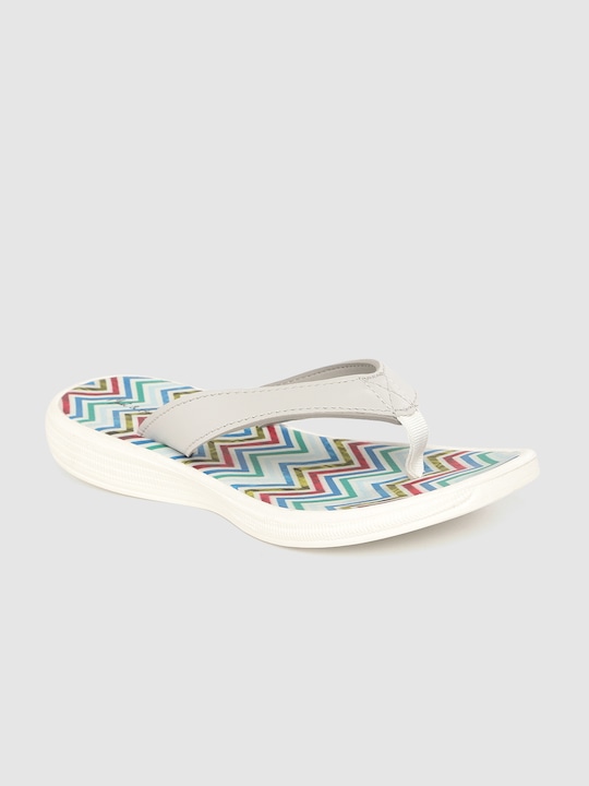 Mast & Harbour Women Chevron Print Thong Flip-Flops