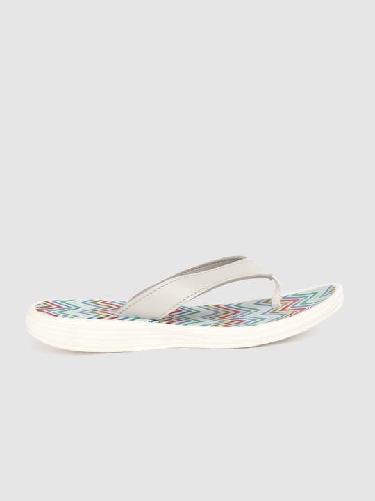 Mast & Harbour Women Chevron Print Thong Flip-Flops