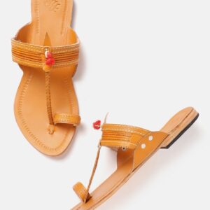 House of Pataudi Women Handcrafted One Toe Flats