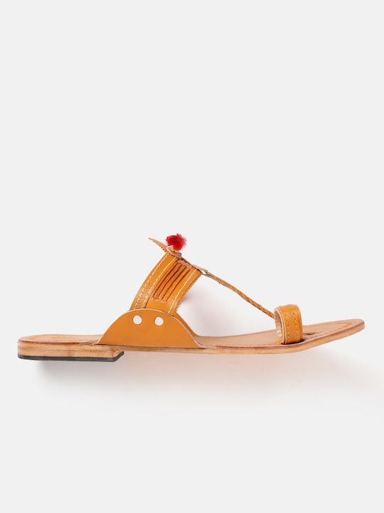 House of Pataudi Women Handcrafted One Toe Flats