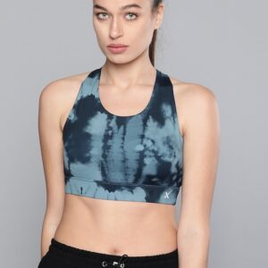 HRX Tie & Dye Rapid-Dry Yoga Sports Bra