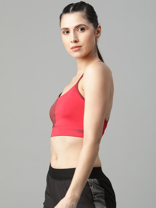 HRX Women Color block Rapid-Dry Running Bra