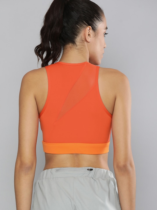 HRX by Hrithik Roshan Orange Geometric Bra