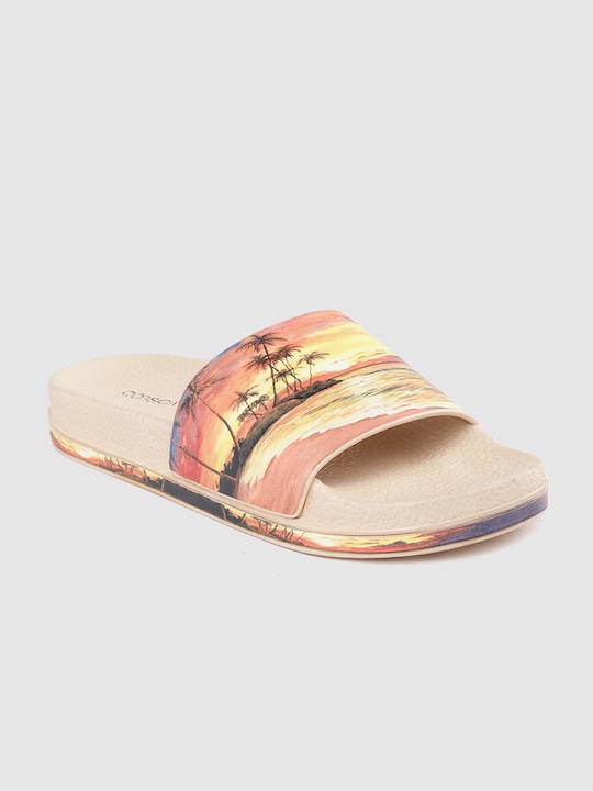 CORSICA Women Tropical Print Sliders