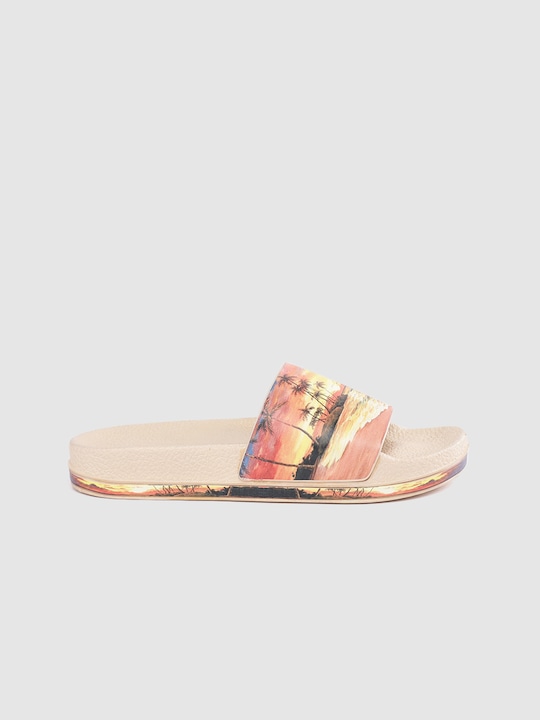 CORSICA Women Tropical Print Sliders