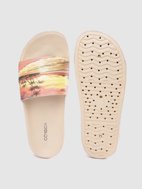 CORSICA Women Tropical Print Sliders