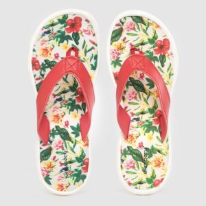 DressBerry Women Floral Print Thong Flip-Flops