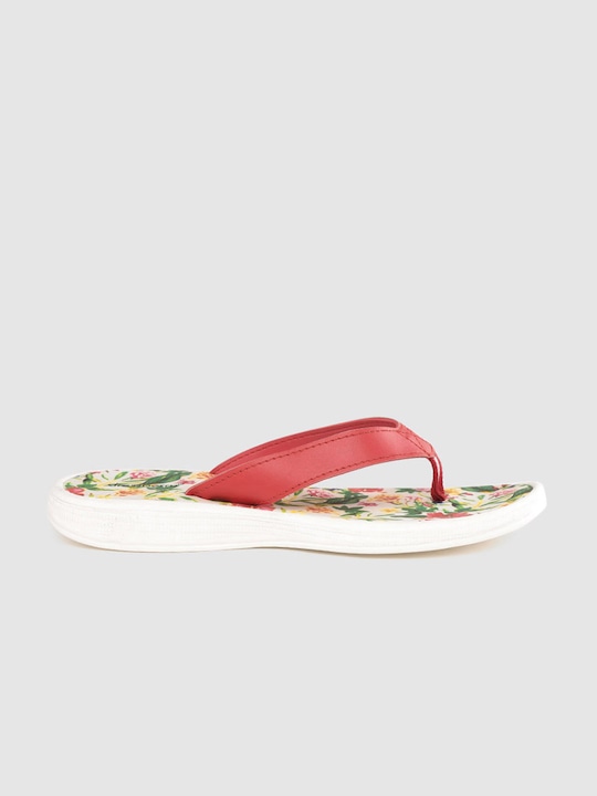 DressBerry Women Floral Print Thong Flip-Flops