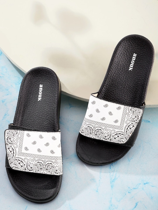 Anouk Women Paisley Print Sliders