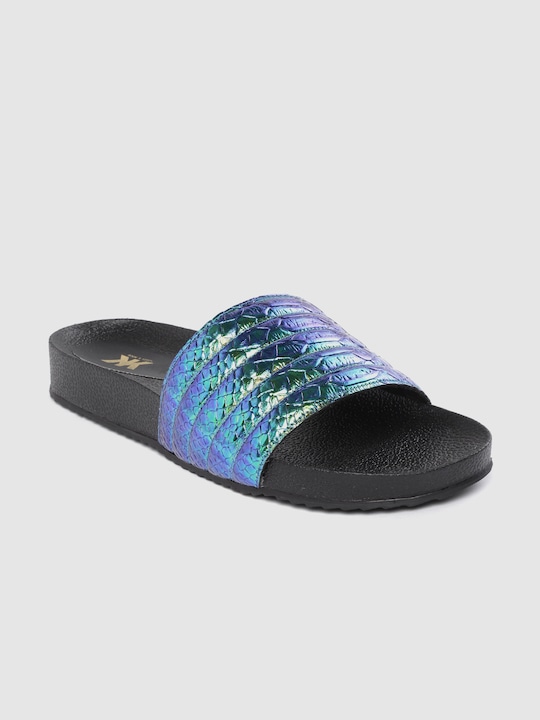 Kook N Keech Women Snakeskin Pattern Sliders