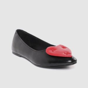 Kook N Keech Women Solid Ballerinas with Heart Shaped Detail