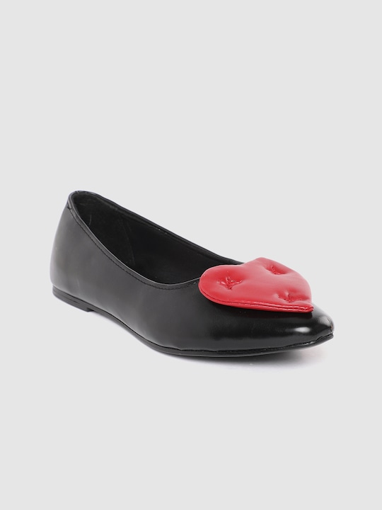 Kook N Keech Women Solid Ballerinas with Heart Shaped Detail