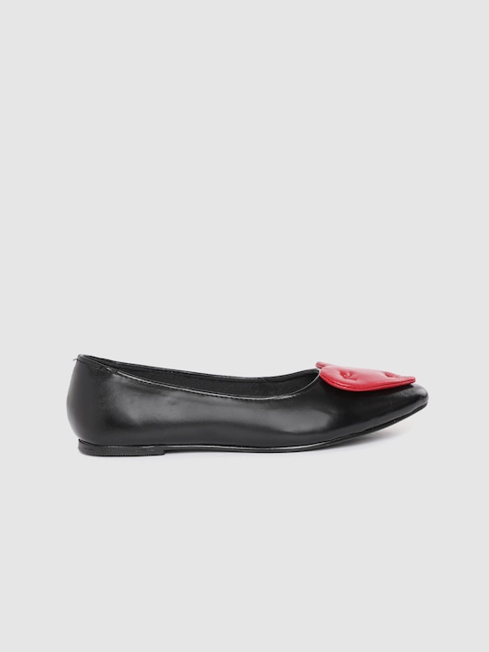 Kook N Keech Women Solid Ballerinas with Heart Shaped Detail