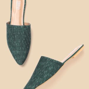 Taavi Women Woven Design Handcrafted Mules