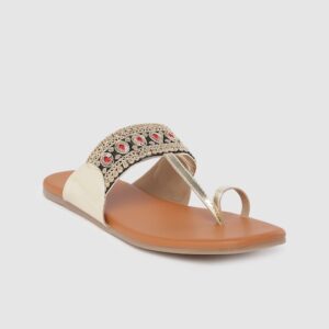 Anouk Women Ethnic Embellished One Toe Flats