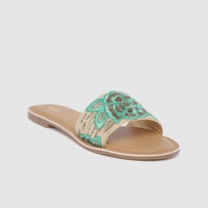 Anouk Women Ethnic Embellished Open Toe Flats