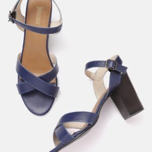 Roadster Blue Block Heels