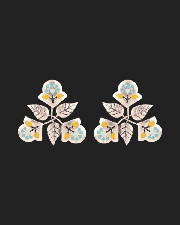 Bagh E Fiza Floral Motifs Earrings