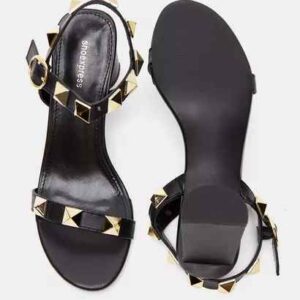 Shoexpress Women Sandals with Buckle Closure and Block Heels