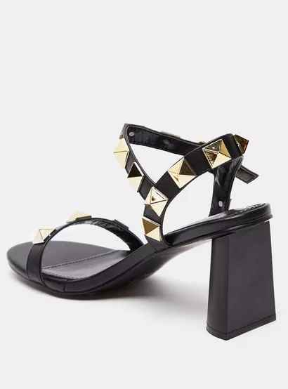 Shoexpress Women Sandals with Buckle Closure and Block Heels