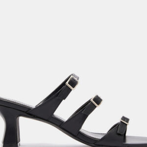 shoexpress Buckle Slip-On Sandals with Block Heels