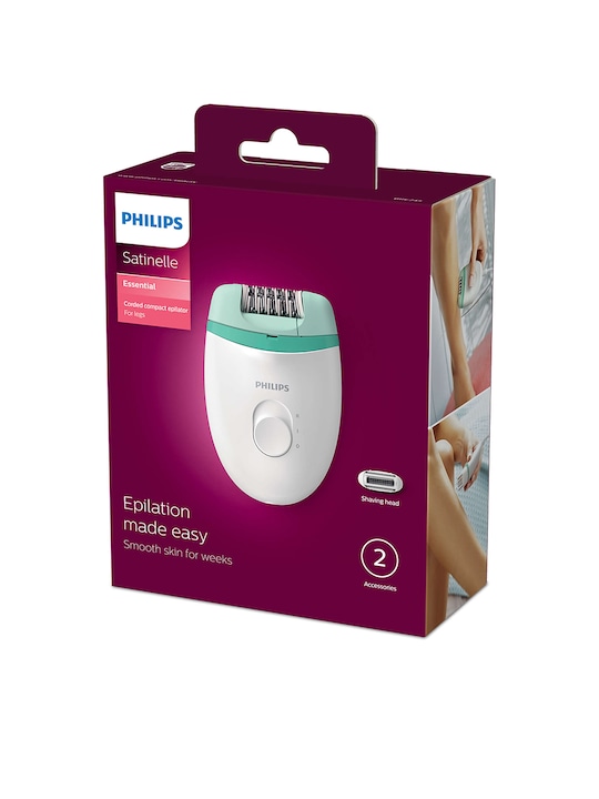 Philips Satinelle Corded Compact 2-in-1 Shaver & Epilator - For Legs