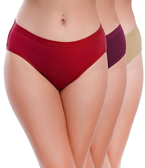 Jack Williams Solid Panty for Women Pack of 3