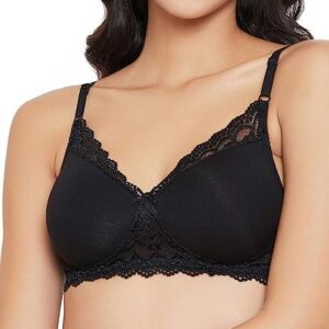 Clovia Women"s Polyamide Solid Padded Full Cup Wire Free T-Shirt Bra