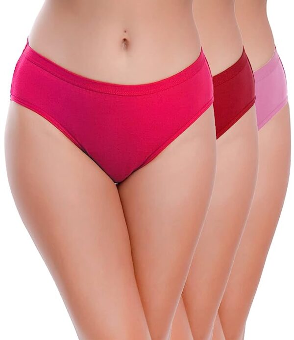 Jack Williams Solid Panty for Women Pack of 3