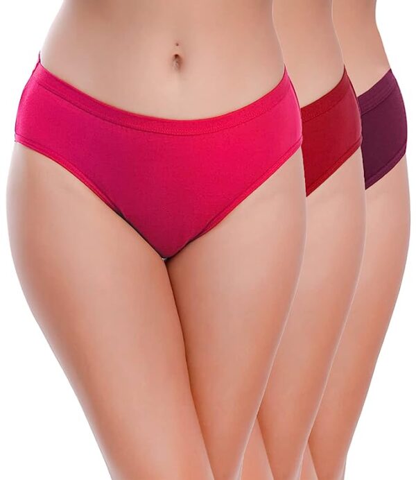 Jack Williams Solid Panty for Women Pack of 3