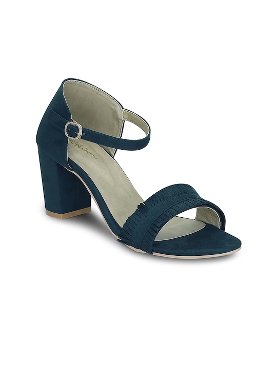 Get Glamr Women Navy Blue Solid Heels