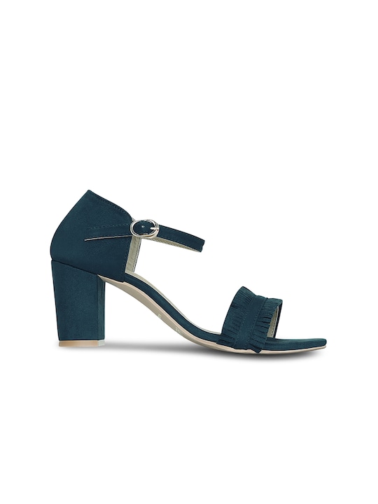 Get Glamr Women Navy Blue Solid Heels