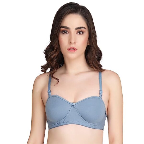 Liigne Women Half Cup Padded Bra - Non Wired Seamless Pushup Bra