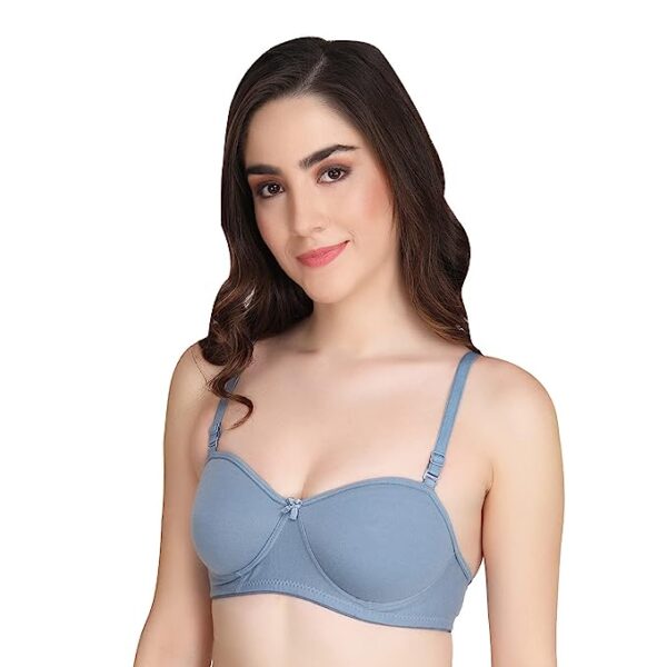 Liigne Women Half Cup Padded Bra - Non Wired Seamless Pushup Bra