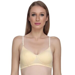 Liigne Women Padded Full Coverage Non Wired Seamless Pushup Soft Cup Bra