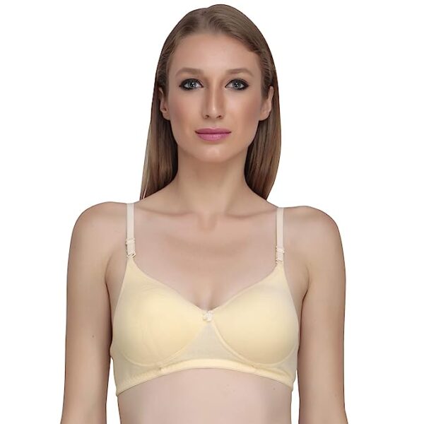 Liigne Women Padded Full Coverage Non Wired Seamless Pushup Soft Cup Bra