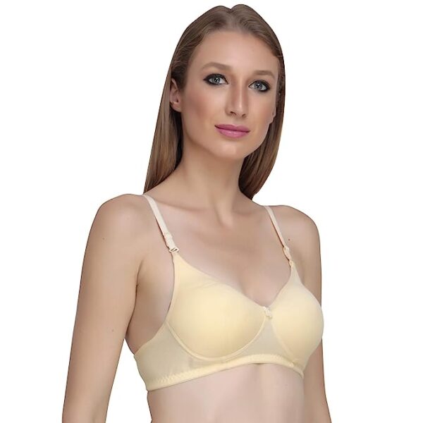 Liigne Women Padded Full Coverage Non Wired Seamless Pushup Soft Cup Bra