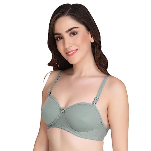 Liigne Women Half Cup Padded Bra - Non Wired Seamless Pushup Bra