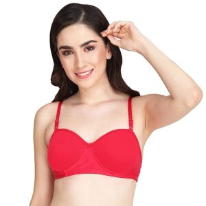 Liigne Women Half Cup Padded Bra - Non Wired Seamless Pushup Bra