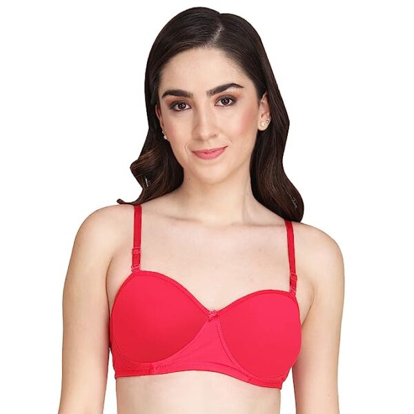 Liigne Women Half Cup Padded Bra - Non Wired Seamless Pushup Bra