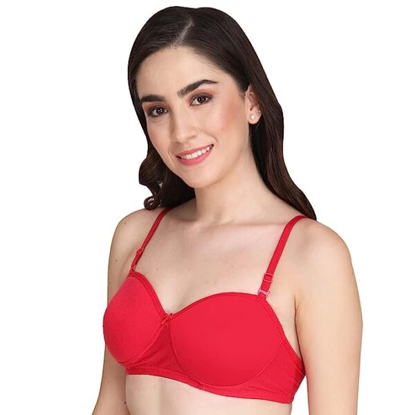 Liigne Women Half Cup Padded Bra - Non Wired Seamless Pushup Bra