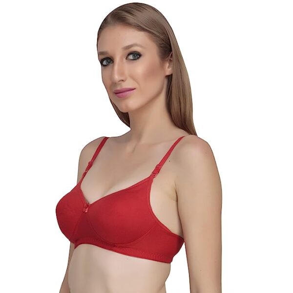 Liigne Women Padded Full Coverage Non Wired Seamless Pushup Soft Cup Bra