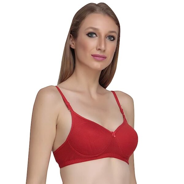 Liigne Women Padded Full Coverage Non Wired Seamless Pushup Soft Cup Bra