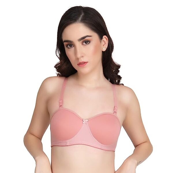 Liigne Women Half Cup Padded - Non Wired Seamless Pushup Bra