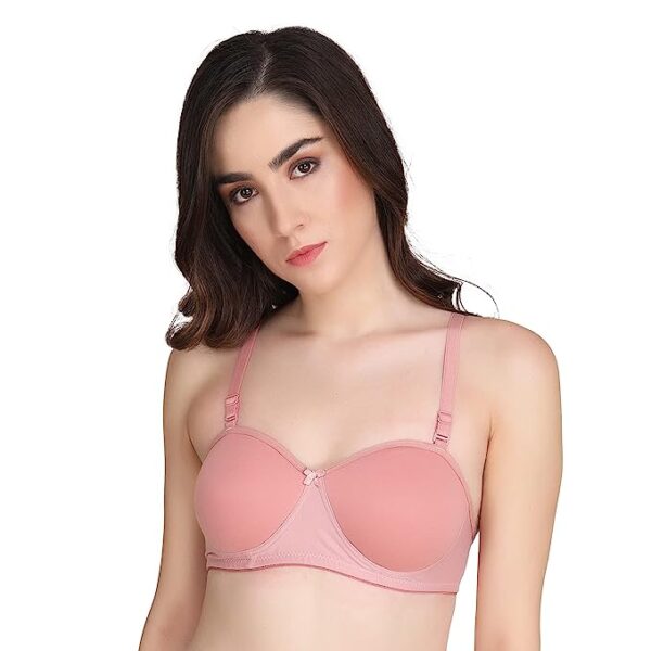 Liigne Women Half Cup Padded - Non Wired Seamless Pushup Bra