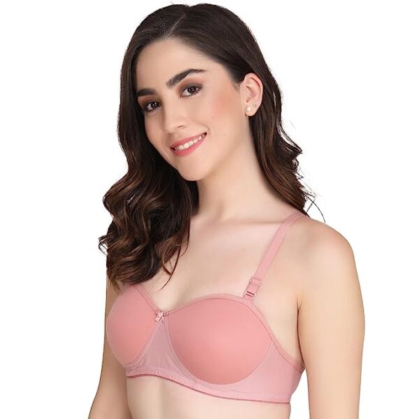 Liigne Women Half Cup Padded - Non Wired Seamless Pushup Bra