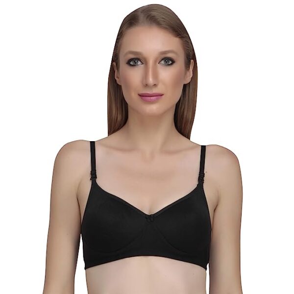 Liigne Women Padded Full Coverage Non Wired Seamless Pushup Soft Cup Bra