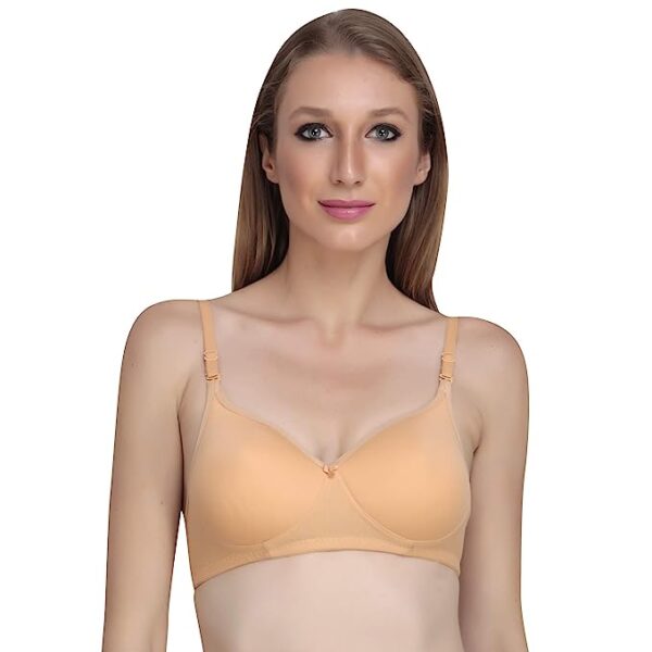 Liigne Women Padded Full Coverage Non Wired Seamless Pushup Soft Cup Bra