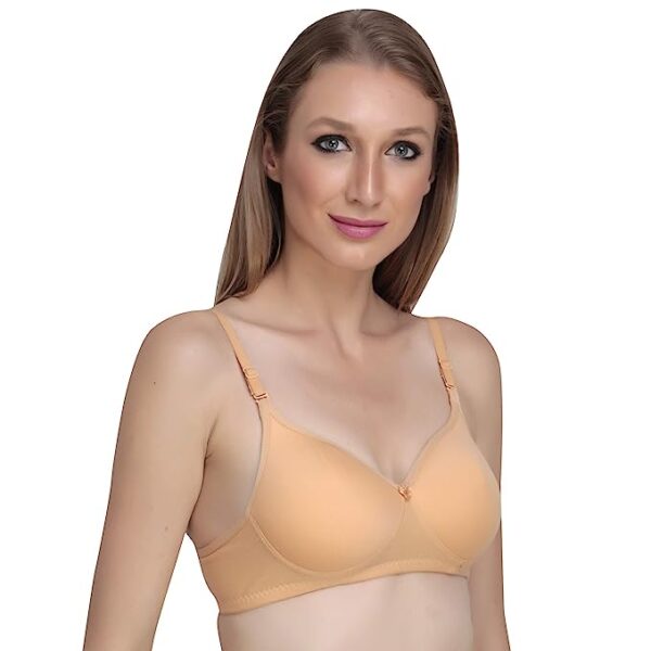 Liigne Women Padded Full Coverage Non Wired Seamless Pushup Soft Cup Bra